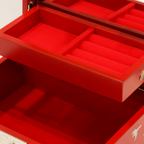 [Handcrafted by Artisan] 2-Tier Mother-of-Pearl Jewelry Box (Various Designs, Colors, and Sizes)