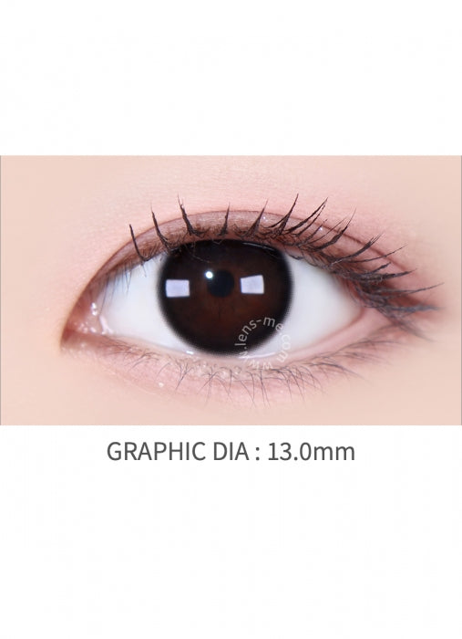 LensMe Youth Black 1-Day Contact Lenses (10-Pack, 13.0 mm Graphic DIA, Perforin Collin)