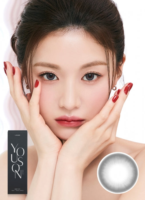 LensMe Yous On 1-Day Gray Contact Lenses (10 Pack, 13.8mm Graphic DIA, Daily Disposable)