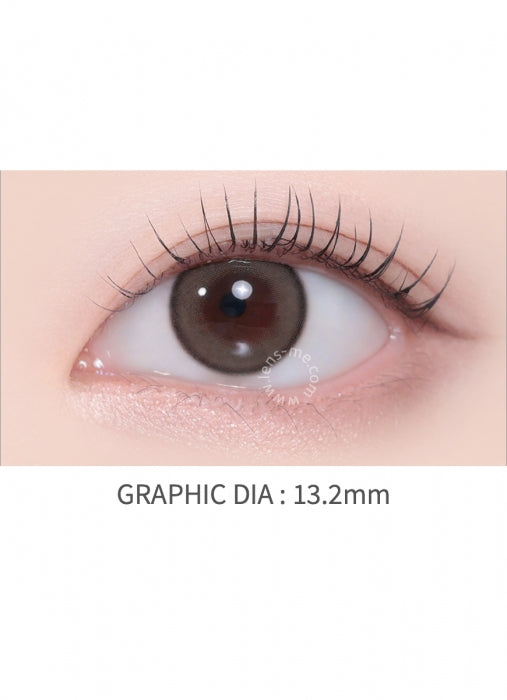 LensMe Ashes Brown 1-Day Contact Lenses (10 Pack, 13.2mm Graphic DIA, Silicone Hydrogel)