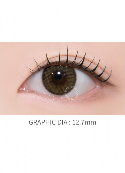 LensMe U’s Fit Olive 1-Day Contacts (10 pcs, 12.7 mm Graphic DIA, Daily Silicone Hydrogel)