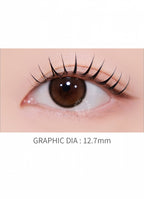 LensMe AIDU Mini Brown 1-Day Contacts (30 pcs, 12.5 mm Graphic DIA, Daily Silicone Hydrogel)