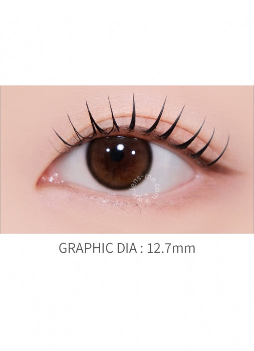 LensMe AIDU Mini Brown 1-Day Contacts (30 pcs, 12.5 mm Graphic DIA, Daily Silicone Hydrogel)