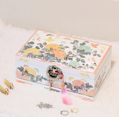 [Handcrafted by Artisan] 2-Tier Mother-of-Pearl Jewelry Box (Various Designs, Colors, and Sizes)