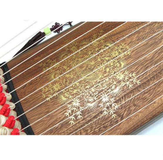 Korean Traditional String Instrument Gayageum with Case, 12-String