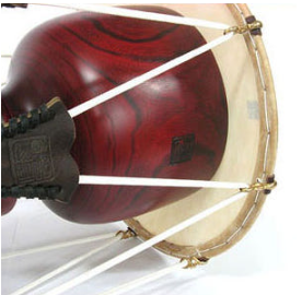 Korean Traditional Percussion Instrument Janggu, 1 Piece