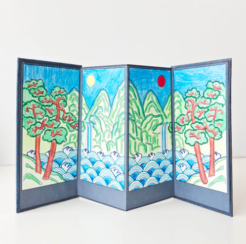Irwol Obongdo Folding Screen Coloring Kit, 1 Set
