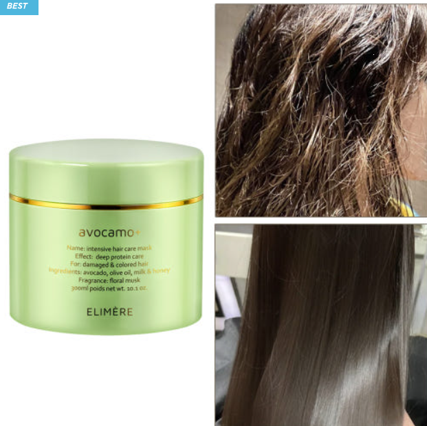 [Elimere] Avocamo Hair Pack Treatment (300 ml, Large Size)