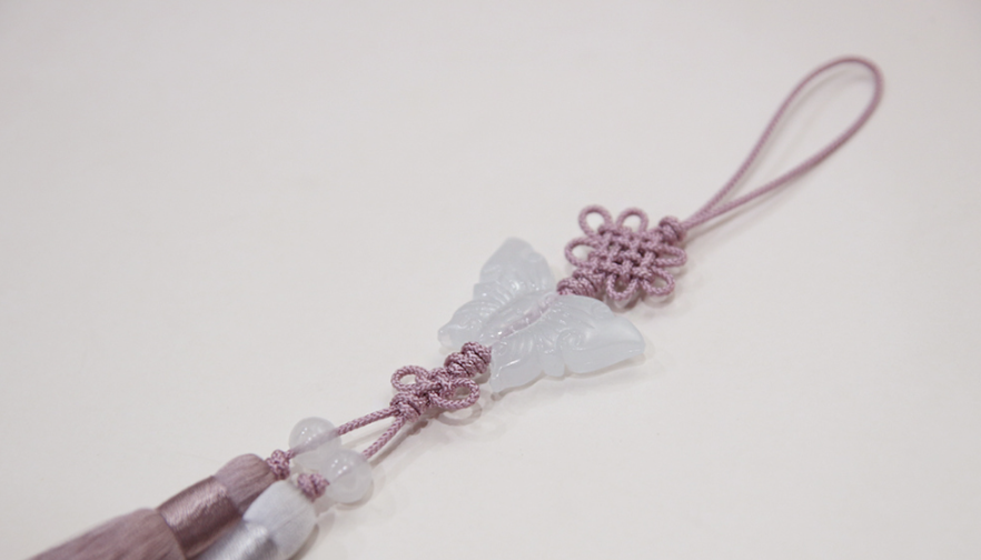 [Handcrafted by Artisan] Mini Butterfly Rayon Norigae, 1 Piece