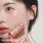 [8 SHADES/SINGLE] Peripera Syrupy Tok Cheek 9 g (Dewy, Hydrating Liquid Blush)