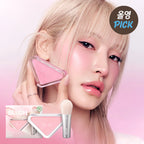 [8 SHADES/SINGLE] CLIO Essential Blush Tap 3 g (Matte & Sheer Finishes, 8 Glow-Boosting Shades)