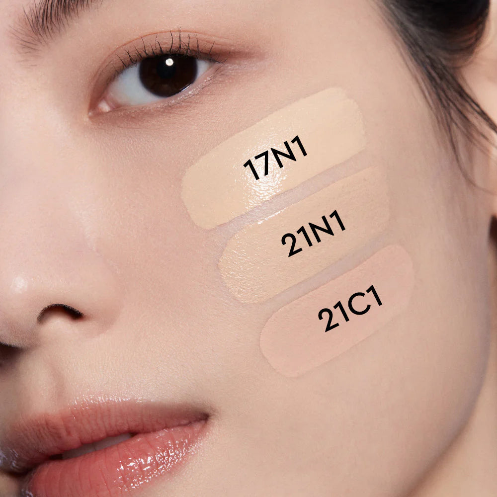 [10 SHADES/SINGLE] [HERA] BLACK CUSHION FOUNDATION  SPF34/PA++ / + Refill (Silky 24-Hour Soft Satin Finish)