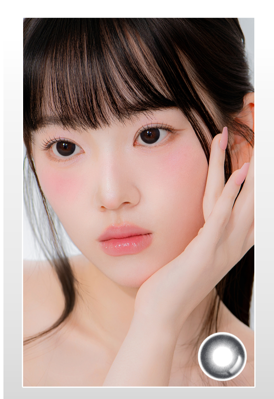LensMe AIDU Bessou Black 1-Day Contacts (30 pcs, 14.0 mm Graphic DIA, Daily Phosphorylcholine Lens)