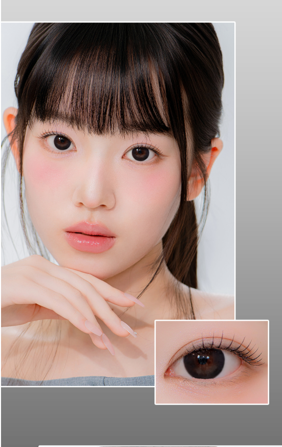 LensMe AIDU Bessou Black 1-Day Contacts (30 pcs, 14.0 mm Graphic DIA, Daily Phosphorylcholine Lens)