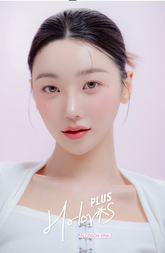 LensMe Holoris Plus Blush Pink Monthly Contacts (2 pcs, 13.5 mm Graphic DIA, 1-Month Silicone Hydrogel)
