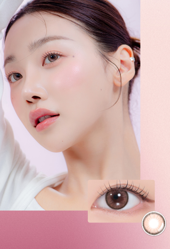 LensMe Holoris Plus Blush Pink Monthly Contacts (2 pcs, 13.5 mm Graphic DIA, 1-Month Silicone Hydrogel)