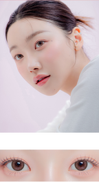 LensMe Holoris Plus Blush Pink Monthly Contacts (2 pcs, 13.5 mm Graphic DIA, 1-Month Silicone Hydrogel)