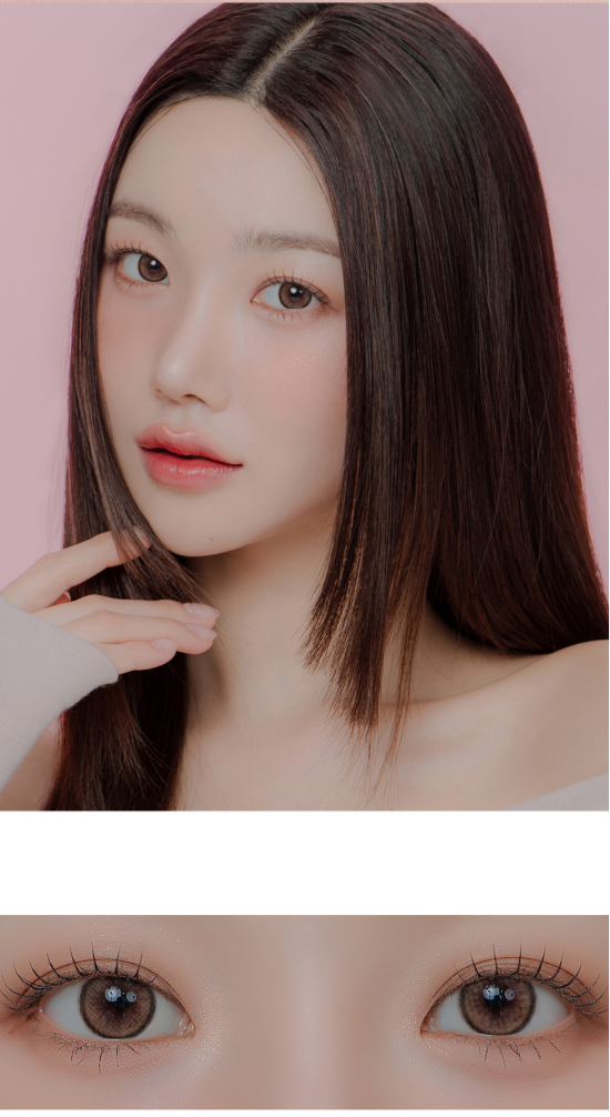 LensMe Holoris Plus 3Color Mousse Choco Monthly Contacts (2 pcs, 13.5 mm Graphic DIA, 1-Month Silicone Hydrogel)