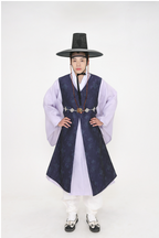Drama-Inspired Men’s Hanbok – Noble Scholar Style in Navy
