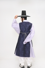 Drama-Inspired Men’s Hanbok – Noble Scholar Style in Navy