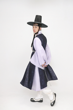 Drama-Inspired Men’s Hanbok – Noble Scholar Style in Navy