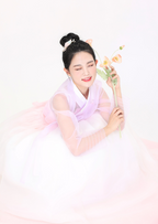 Romantic Pink Hanbok Dress – Dreamy Gradient Elegance for Women