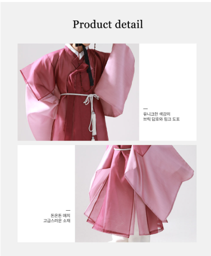 Heritage Rose Hanbok for Men – Bold Pink Seonbi Style