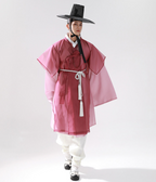 Heritage Rose Hanbok for Men – Bold Pink Seonbi Style