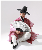 Heritage Rose Hanbok for Men – Bold Pink Seonbi Style