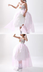 Blossom Breeze Hanbok Dress – Playful Short Style with Pastel Elegance