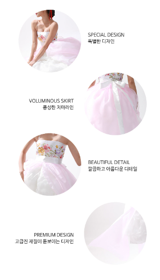Blossom Breeze Hanbok Dress – Playful Short Style with Pastel Elegance