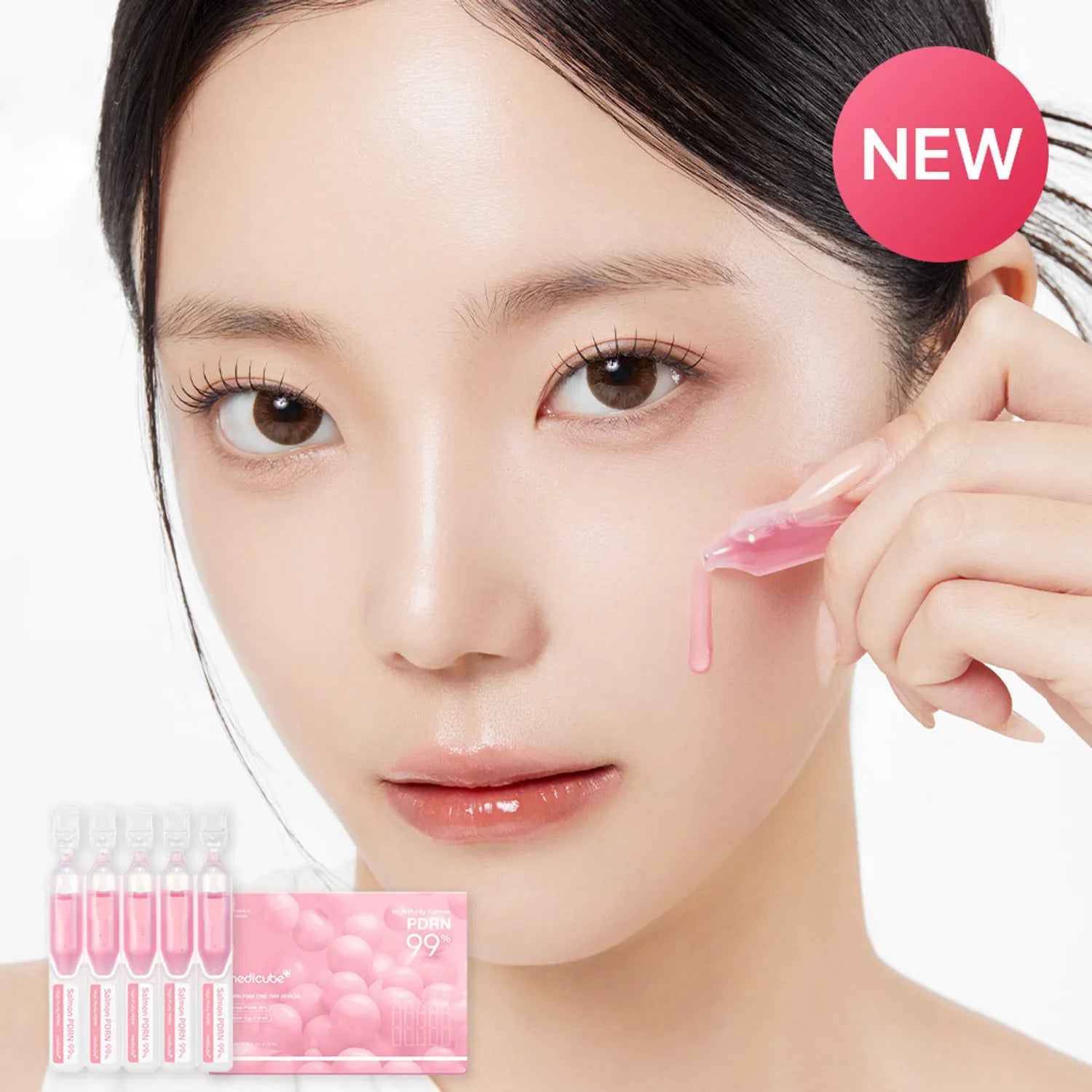 [Medicube] PDRN Pink One Day Serum (1.5 ml × 10 ea) (Instant Brightening & Hydration Ampoule Set)