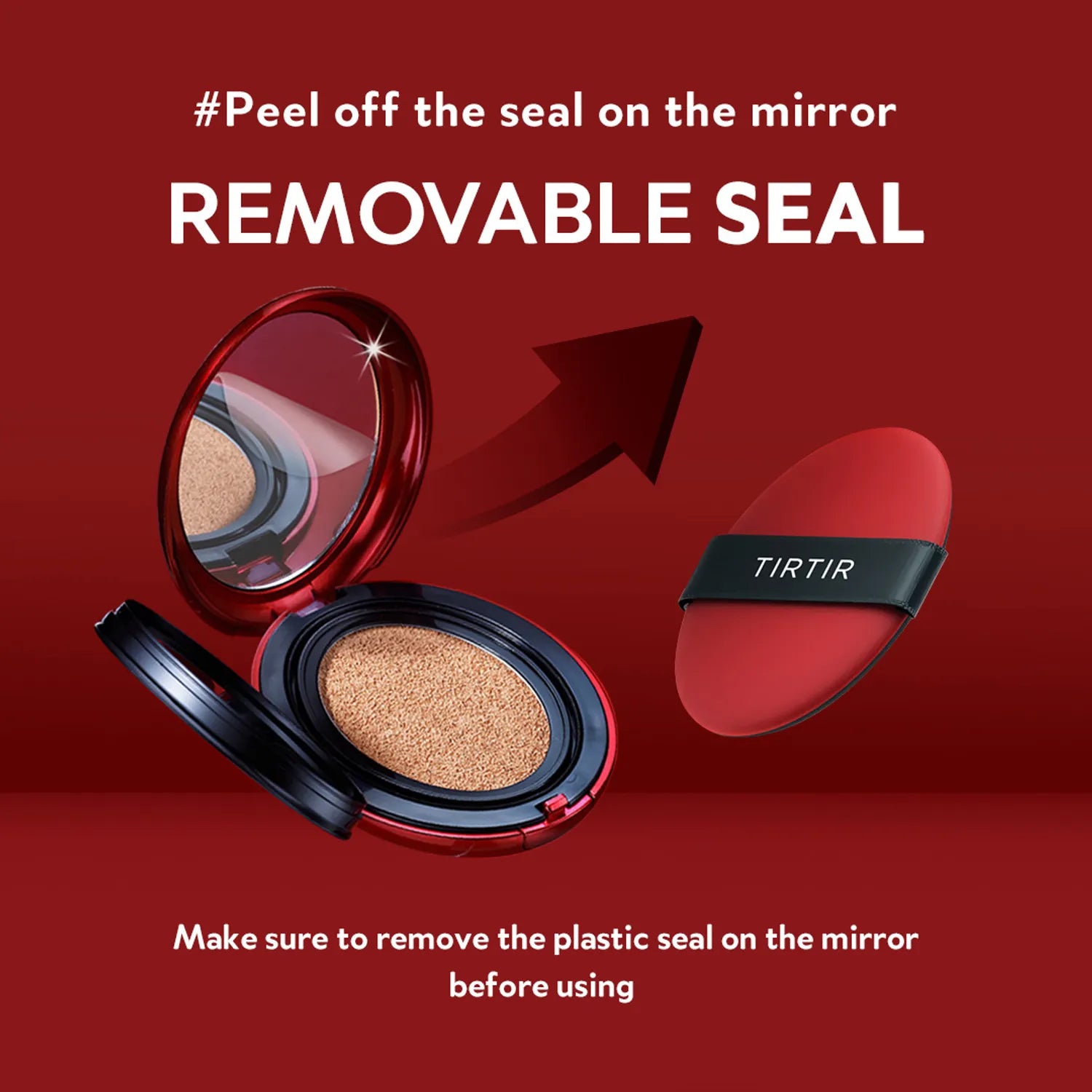 [45 SHADES/SINGLE] [TIRTIR] Mask Fit Red Cushion (Lightweight, Full-Coverage UT Cushion Foundation)