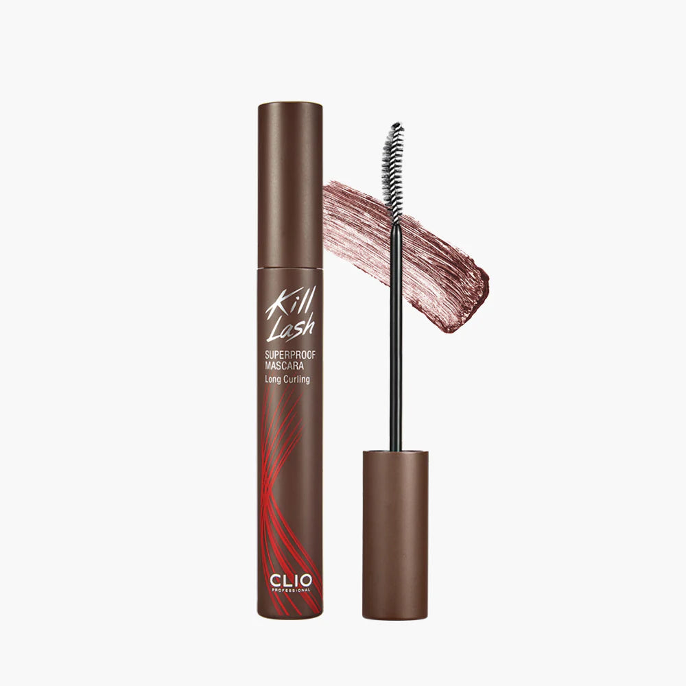 [7 SHADES/SINGLE] CLIO Kill Lash Mascara 7 g (Curl-Defining & Smudge-Proof Superproof Formula)