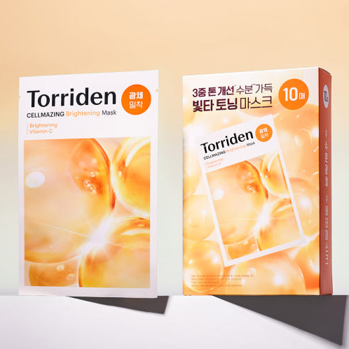 [Torriden] Cellmazing Vita C Brightening Mask 10ea (5D Vitamin C Complex)