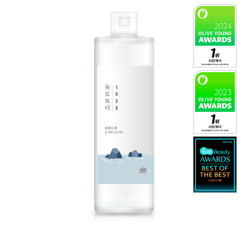[ROUND LAB] 1025 Dokdo Toner 500 ml (Mineral-Rich Deep-Sea Water + Gentle Exfoliant)