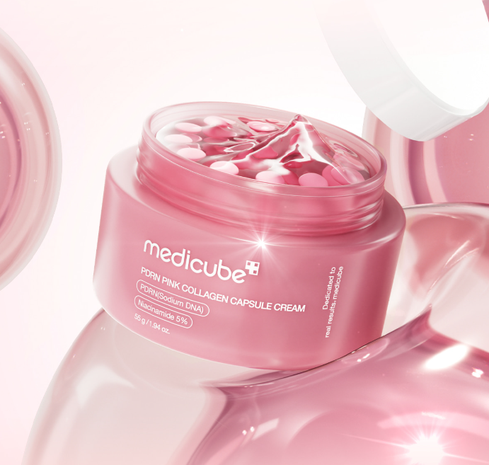 [Medicube] PDRN Pink Collagen Capsule Cream 55 g (Firming & Glass Glow Hydration)