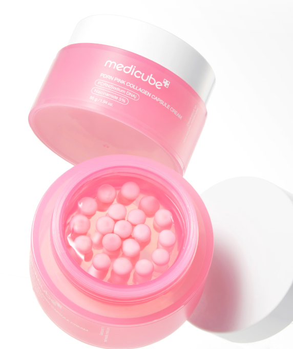 [Medicube] PDRN Pink Collagen Capsule Cream 55 g (Firming & Glass Glow Hydration)