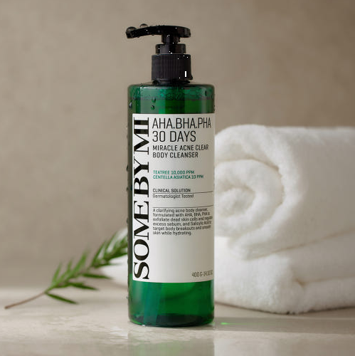 [SOME BY MI] AHA-BHA-PHA 30 Days Miracle Acne Body Cleanser 400 g (Deep Exfoliating & Clarifying Body Wash)