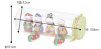 4-Piece Glass Bottle Hanbok Doll Set (Random Design)