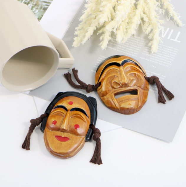 Mini Hahoetal Mask Set (Yangban & Bune)