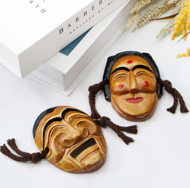 Mini Hahoetal Mask Set (Yangban & Bune)