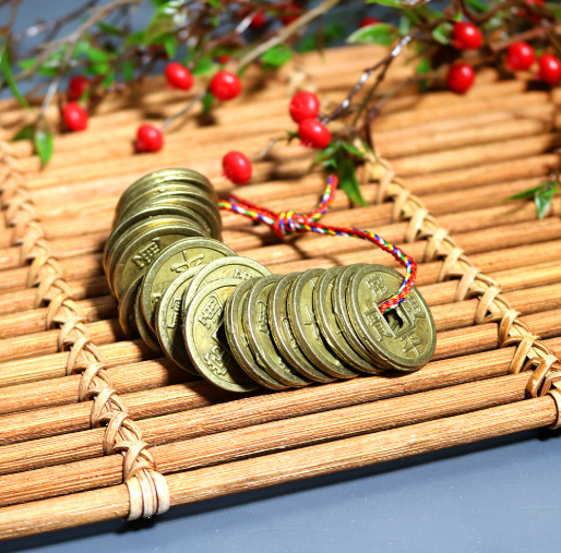 Five-colored Threads (Osaek-sil) + 25 Yeopjeon Coins Set