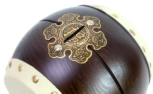 Traditional Korean Drum Coin Bank