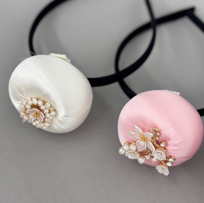 Petal Flower Pearl Cubic Baessi Daenggi Headband