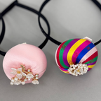 Petal Flower Pearl Cubic Baessi Daenggi Headband