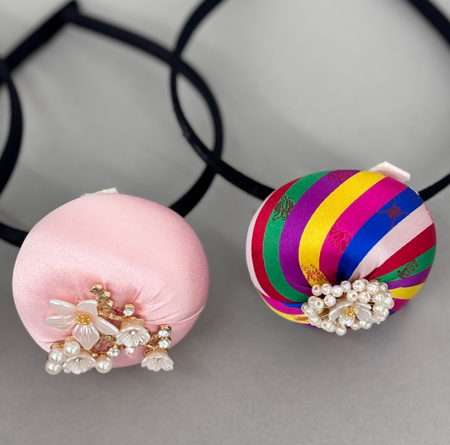 Petal Flower Pearl Cubic Baessi Daenggi Headband