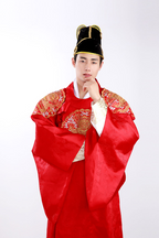 Royal Dragon Robe – Red Gwanryongpo (Traditional Korean Hanbok for Men)