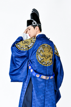 Royal Dragon Robe – Blue Gwanryongpo (Traditional Korean Hanbok for Men)