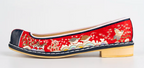 Sipjangsaeng Embroidered Flower Shoes (Heel Height: 1cm or 5cm)